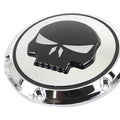 V-Twin 42-0265 Chrome 6 Hole Skull Derby Cover for Sportster 04-22