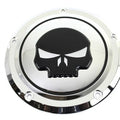V-Twin 42-0269 Chrome 5 Hole Skull Derby Cover for Touring 16-23