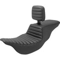Saddlemen Tour Step-Up Seat Tuck N Roll with Backrest for 08-23 Touring