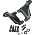 Drag Specialties 1620-0705 Black Passenger Footpeg Mount Kit for 04-13 Sportster
