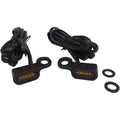 Drag Specialties 2040-2130 Black Amber LED Handlebar Marker Lights for Hydraulic