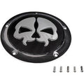 Drag Specialties 1107-0553 Black Split Skull Derby Cover for 16-23 M8 Touring