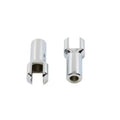 V-Twin 27-0062 Chrome Footpeg Support Yokes Passenger fits Harley 1-7/8" L