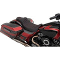 Drag Predator 0801-1262 2-Up Red Double Diamond Stitch Seat with Extended Reach