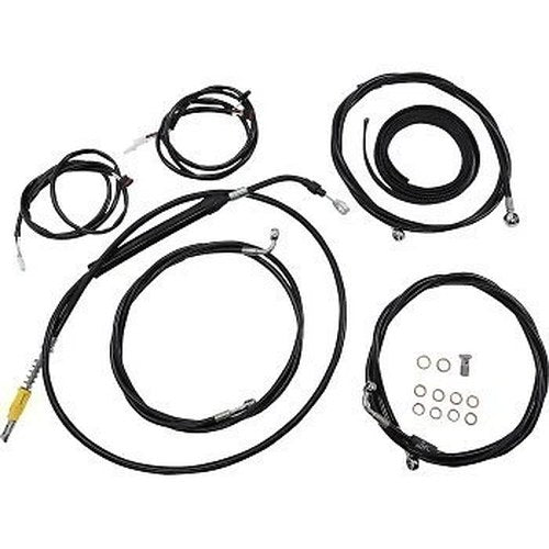 LA Choppers LA-8056KT3-19B Black 18-20" Cable Kit for ABS
