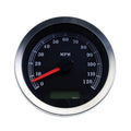 V-Twin 39-0876 Black 4" Electronic Speedometer for 04-13 Harley