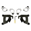 Memphis Shades Black Cafe Fairing Mounting Kit for Harley Dyna 06-17