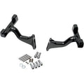 Drag Black Raised Passenger Floorboard Mounts for Harley Touring 93-20