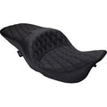 Drag Specialties 0801-1504 Freedom Touring Seat Double Diamond Black Flh '97-'07