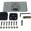 V-Factor 13219 Chrome Laydown License Plate Mount for 3-Bolt Harley Use