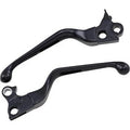 Drag Specialties 0610-0142 Slotted Black Wide Black Levers Set for Harley 96-17