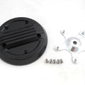V-Twin 34-0060 Flat Black Five-Bolt Air Cleaner Insert - Twin Cam Softail 99-15