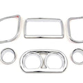 V-Twin 42-9996 Chrome Inner Fairing Dash Gauge Radio Trim Kit - 15-23 Road Glide