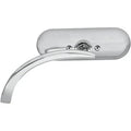 Arlen Ness 13-406 Chrome Micro-Mirror Mini Oval Left Side Sold Each