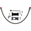 Drag Specialties Black Engine Oil Spout Kit Harley 02-06 FLHT/FLHR/FLHX/FLTR