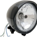 Drag Specialties 2001-0551 Black 5-3/4" Bottom Mount Headlight Diamond Style