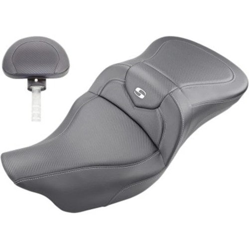 Saddlemen GelCore Extended Reach Road Sofa Seat w/Backrest Harley Touring 08-23