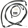 LA Choppers LA-8010KT-13M Midnight Braided Handlebar Cable/Brake Line Kit