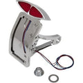Side-Mount Deco Taillight with License Plate Mount for 3/4" 86-99 FXST/FLST
