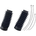 Drag Specialties 0406-0099 Black Rubber Fork Boots for 49 mm - 9" L