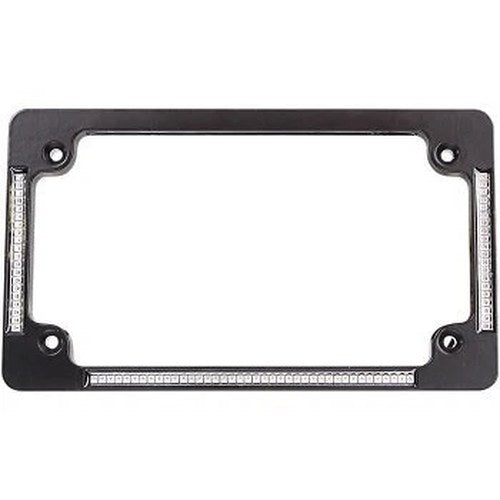 Custom Dynamics TF04-B Black All-In-One LED License Plate Frame US Motorcycles