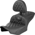 Saddlemen 823-07-206B2 Roadsofa™ Lattice Stitch Seat-GrayStitch -FLTR/FLHX 23-24