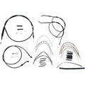 Burly Brand B30-1005 Complete Black Vinyl Handlebar Cable/Line Kit