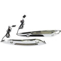 Custom Dynamics Chrome Windshield Trim Standard LED Turn Signal 15-21 Road Glide