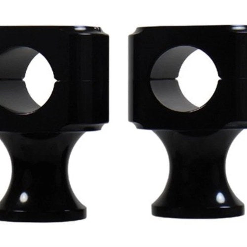 V-Factor 41047 Black Billet Vintage 2" Risers for 1" Harley Handlebars