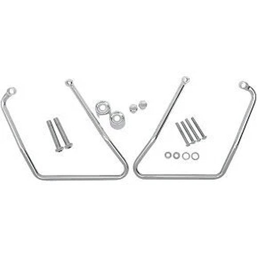 Drag Specialties DS-110857 Chrome Saddlebag Support Brackets for 94-03 XL