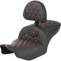 Saddlemen 823-07-206B4 Roadsofa Lattice Stitch Seat Red Stitch FLTR/FLHX '23-'24