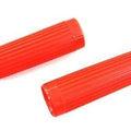 V-Twin 28-0184 Red Grip Set Original Rib Style
