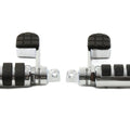 V-Twin 27-1813 Chrome Iso Foot Pegs Stirrup Heel Rest for Male Mount Harley