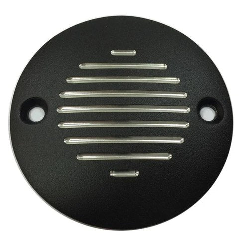 V-Twin 42-1166 Black Polished Grooved Timer Points Cover for Sportster 04-22