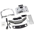 Ciro 40254 Chrome Smoke Latitude Tail Light & License Plate Mount w/ Lightstrike