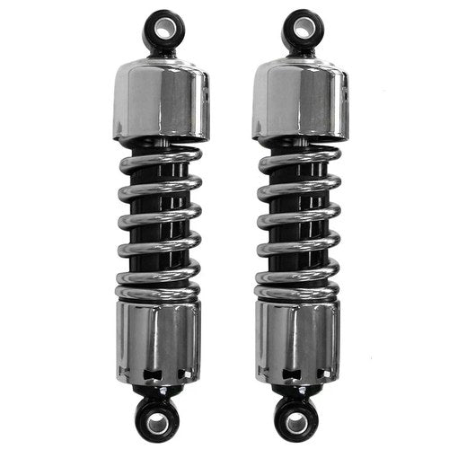V-Factor 29035 Premium Chrome 12" Shocks for 4-Speed Big Twin 73-86 Shovelhead