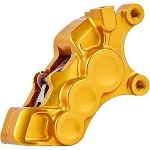 Arlen Ness 02-228 Gold Front Right 6-Piston Brake Caliper for 11.8"