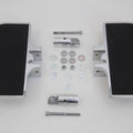 Chrome Mini Floorboards for Harley Softail Dyna Sportster Passenger Male Mount