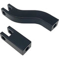 Drag Specialties 1620-2507 Black Passenger Footpeg Mount Kit for 02-05 Dyna