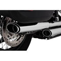 Vance & Hines 16379 Chrome 3" Twin Slash Slip-On Mufflers for 18-21 Flhc