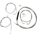 LA Choppers LA-8100KT-16 Standard Stainless Braided Handlebar Cable/Brake Kit