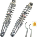 Drag Specialites 1310-1673 Heavy Duty Chrome 13" Shocks Adjustable Ride-Height