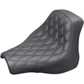 Saddlemen GelCore Black Lattice Stitch Renegade Solo Seat for Fat Bob 18-20