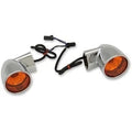 Drag Specialties 2020-1378 Chrome Rear Bullet-Style Turn Signals for Harley