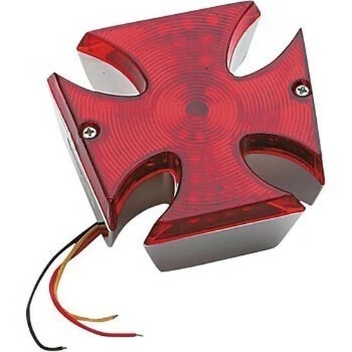 Drag Specialties DS-282023 Red Maltese Cross LED TailLight