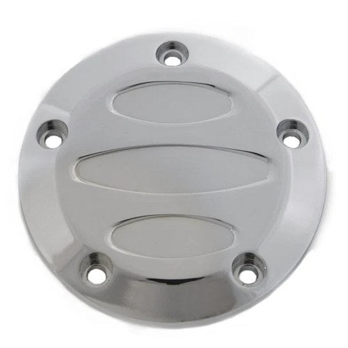 V-Twin 42-1094 Chrome Contour Timer Points Ignition Cover for Twin Cam
