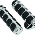 Kuryakyn 6228 Premium Iso Hand Grips Chrome Throttle Boss Harley Electronic Tbw