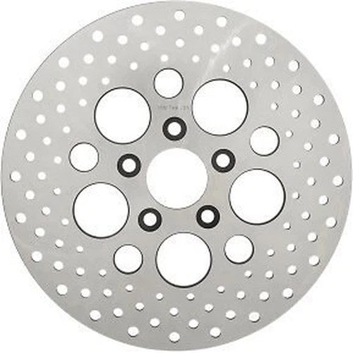 Drag Specialties 1710-1907 Stainless Steel Drilled Rear Brake Rotor for 92-99