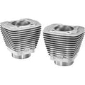 S&S Natural Finish Evo Style Aluminum Pair of Cylinders 84-99 Harley Big Twin