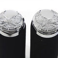 V-Twin 28-0654 Chrome Eagle Passion Foam Hand Grips for Harley Electronic Tbw